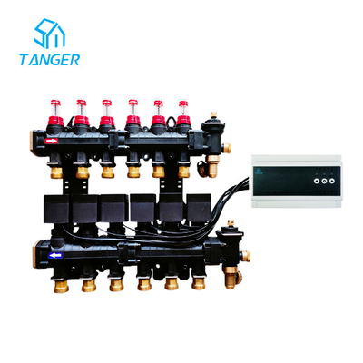 4 центр проводки топления пола коллекторный UFH Hydronic зоны излучающий нагревая